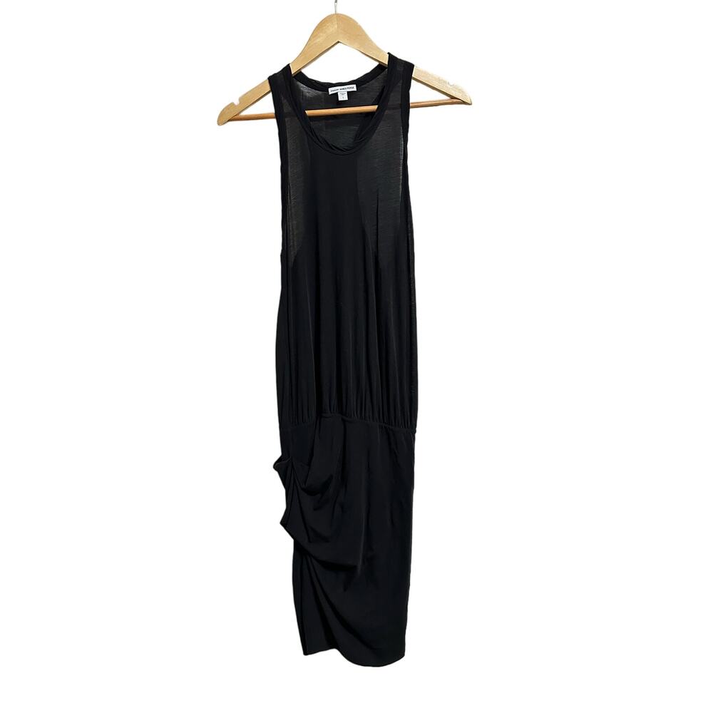 Standard James‎ Perse women's black racerback cotton ruched dress size 1